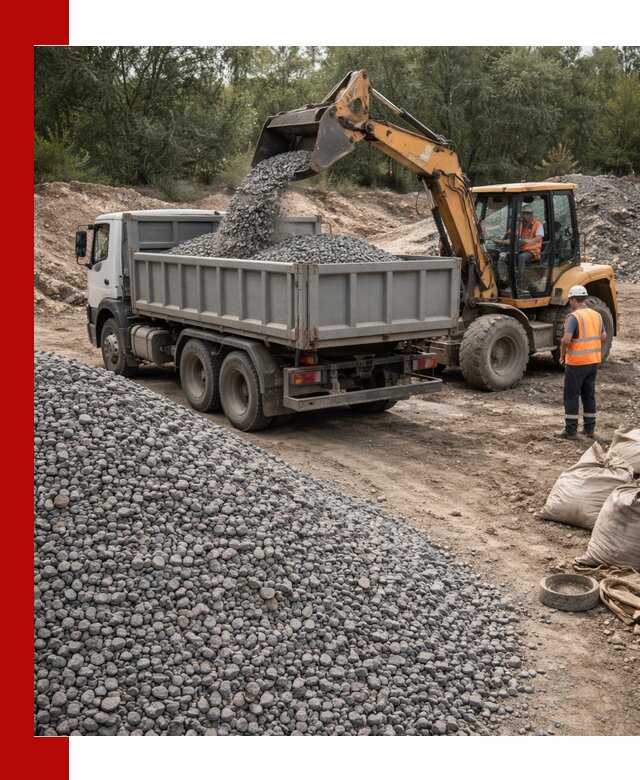 Доставка гравийного щебня в Ухте оптом и в розницу