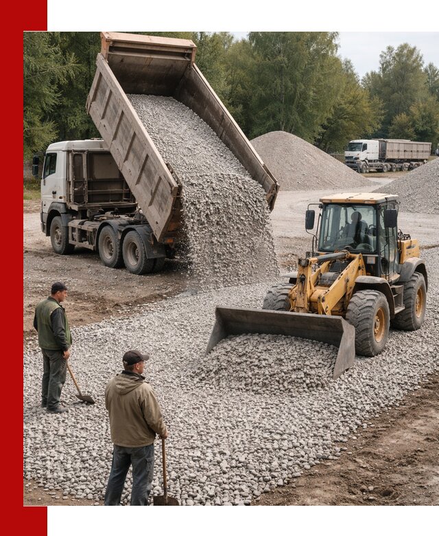 Купить гравийный щебень фракция 20-40 в Ухте с доставкой