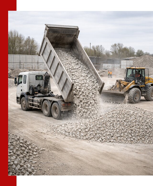 Доставка и продажа известнякового щебня в Ухте
