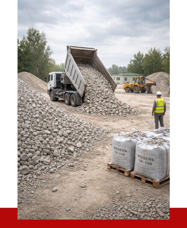 Известняковый щебень фракция 70-150 в Ухте от 1266 р. | ПРОНЕРУДХта