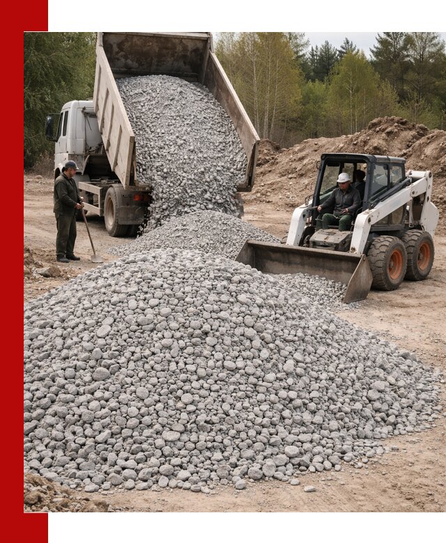Доставка доломитового щебня в Ухте напрямую от карьера