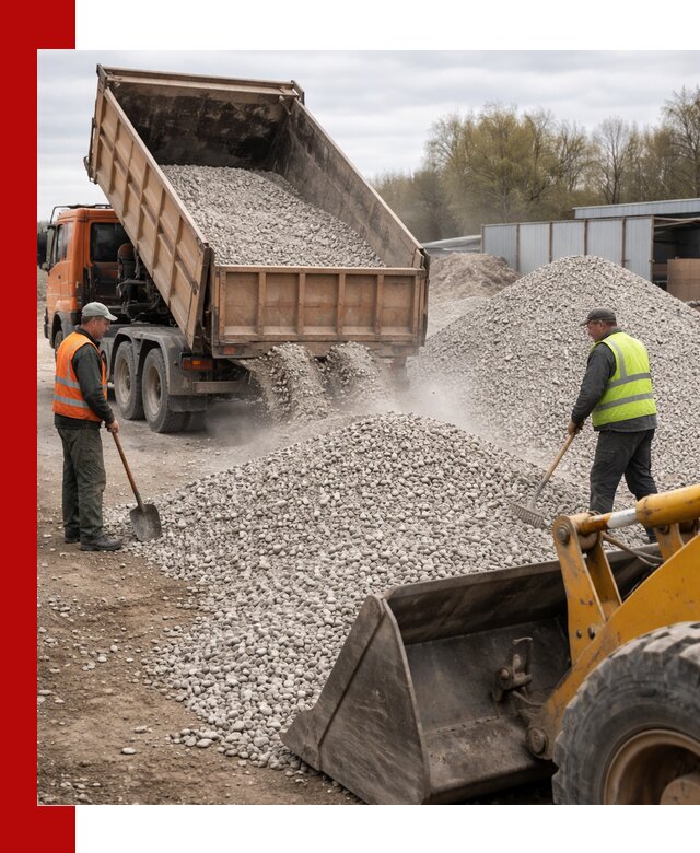 Доломитовый щебень фракции 5-20 с доставкой в Ухте