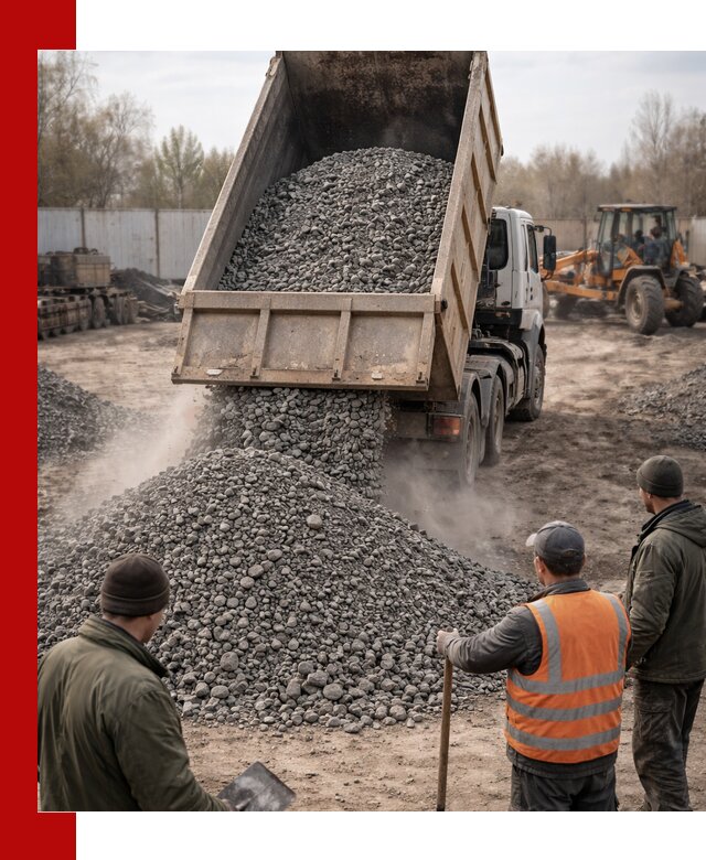 Доставка шлакового щебня в удобные сроки по выгодной цене в Ухте