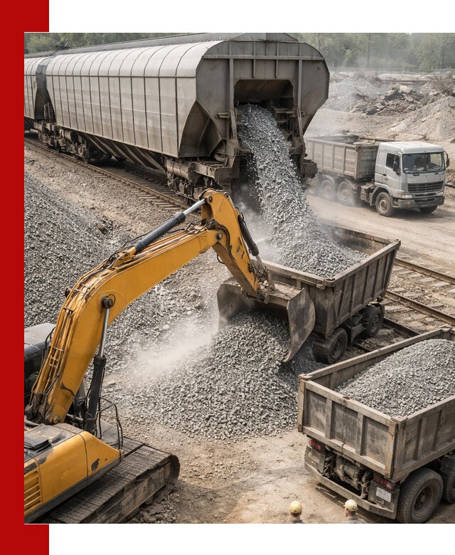 Доставка железнодорожного щебня в Ухте крупными партиями быстрого отгруза