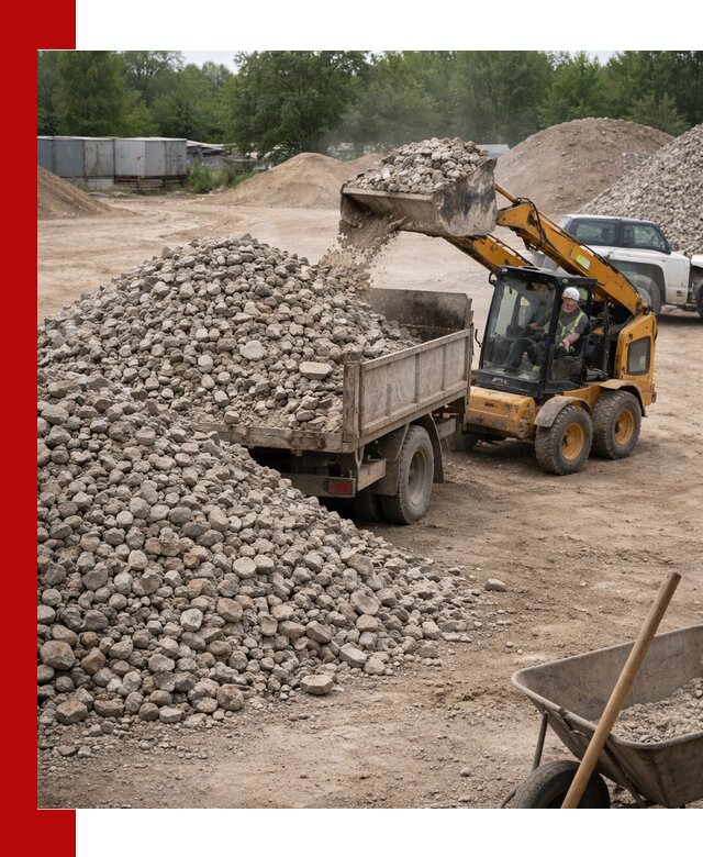 Доставка вторичного щебня в Ухте для строительных работ