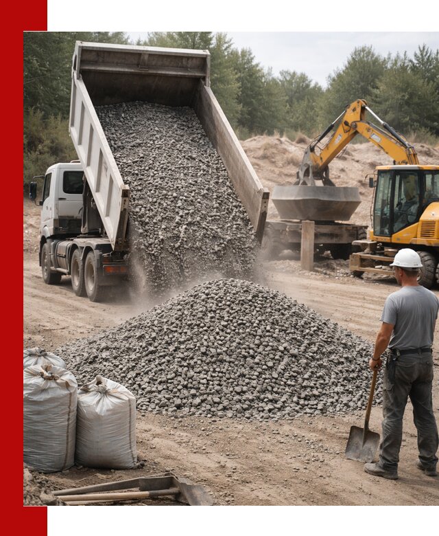 Доставка и продажа бетонного щебня в Ухте