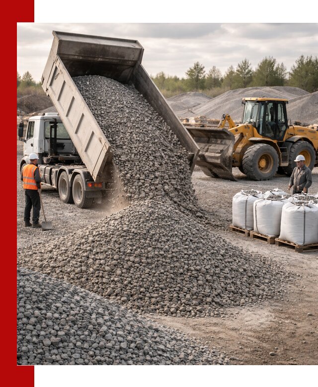 Бетонный щебень фракция 5–20 с доставкой в Ухте