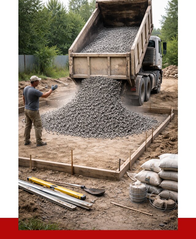 Купить щебень для фундамента в Ухте от 4556 р. | ПРОНЕРУДХта
