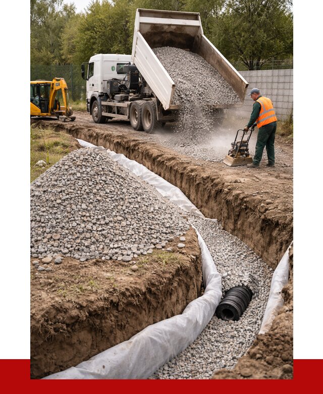 Щебень для дренажа в Ухте от 1873 р., ПРОНЕРУДХта доставка