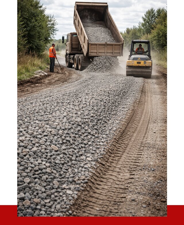 Щебень для отсыпки дороги в Ухте от 2734 р. ПРОНЕРУДХта