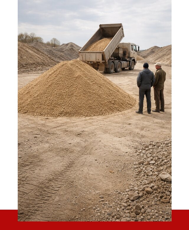 Карьерный песок крупнозернистый в Ухте от 8606 р | ПРОНЕРУДХта