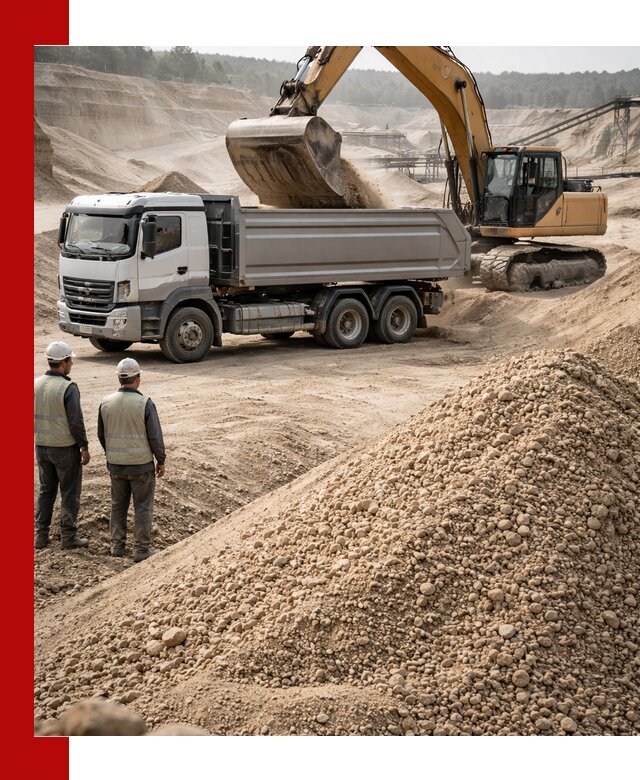 Карьерный крупнозернистый песок с доставкой в Ухте