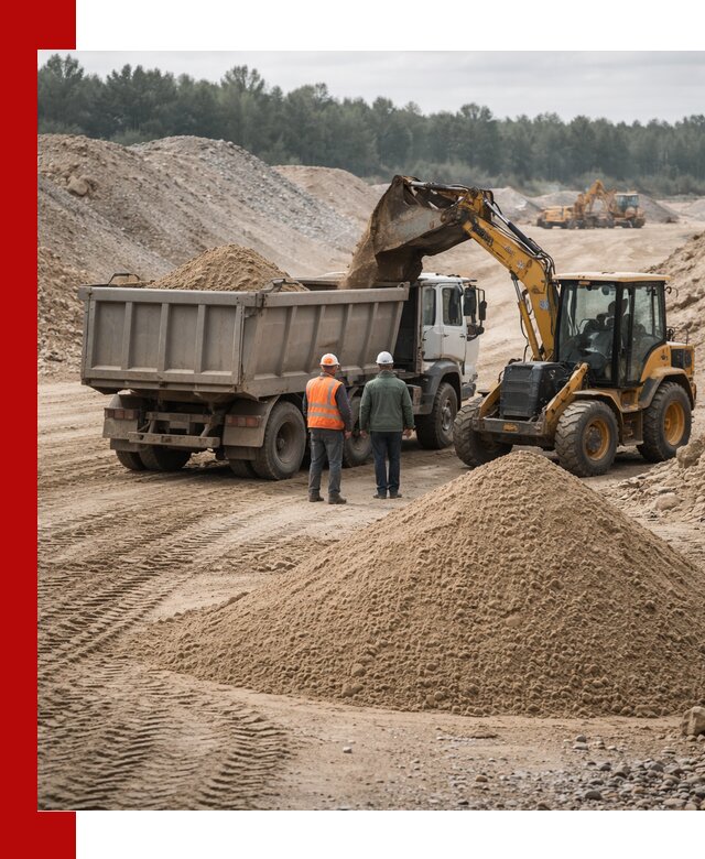 Карьерный среднезернистый песок с доставкой в Ухте