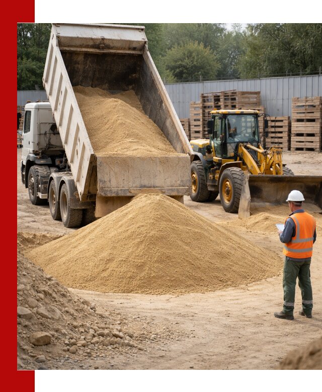 Доставка карьерного мелкозернистого песка в Ухте