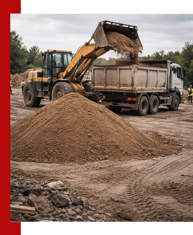 Доставка речного песка навалом в Ухте быстро и выгодно