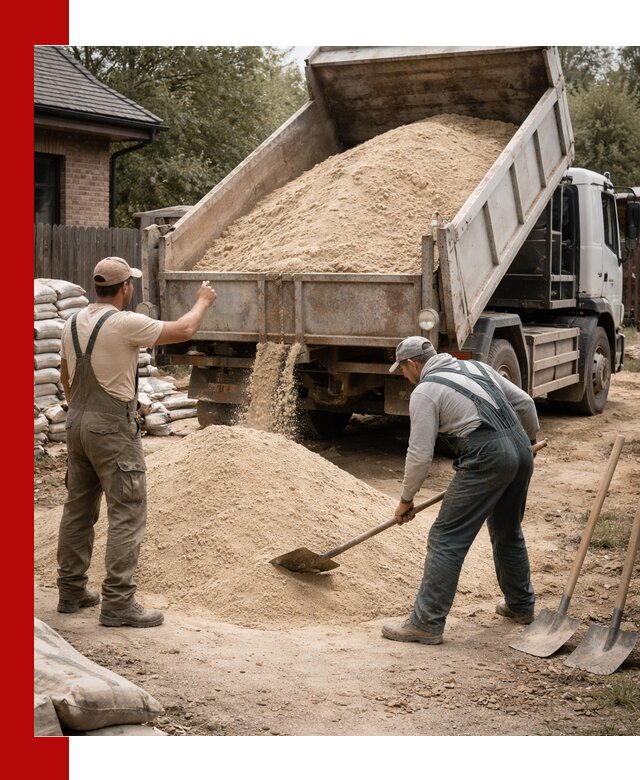 Песок для штукатурки с доставкой в Ухте качественный и чистый