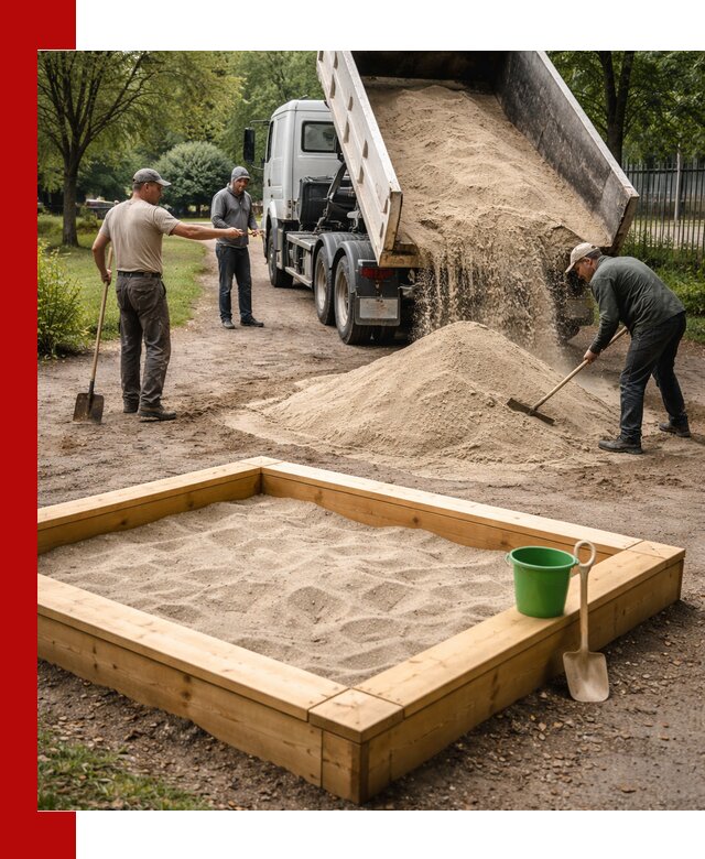 Песок для песочницы с доставкой в Ухте недорого и чистый