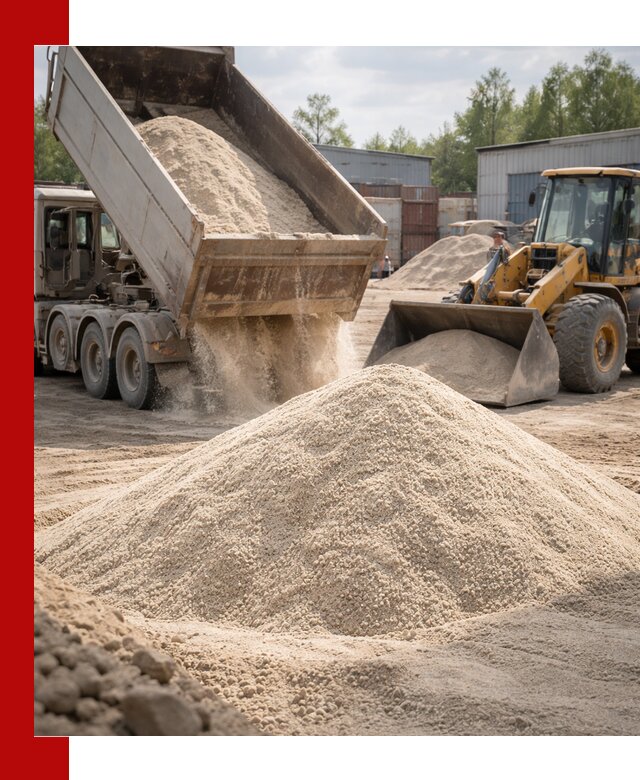 Кварцевый песок с доставкой в Ухте для строительных работ