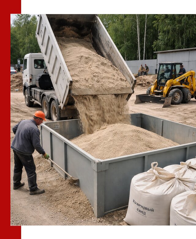 Кварцевый песок для фильтра в Ухте — доставка и качество