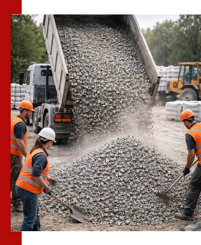 Доставка гравия и камня в Ухте оптом и в розницу
