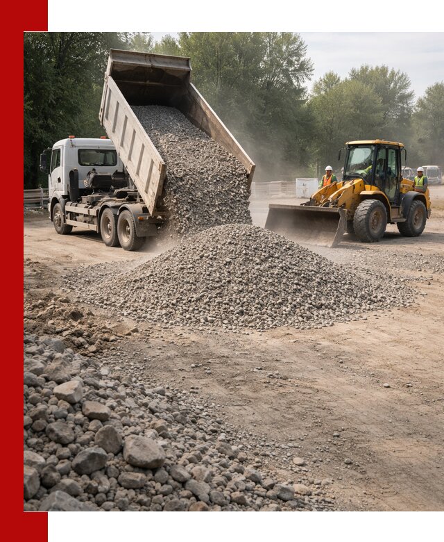 Гравий фракция 5–20 доставка в Ухте оптом и в розницу