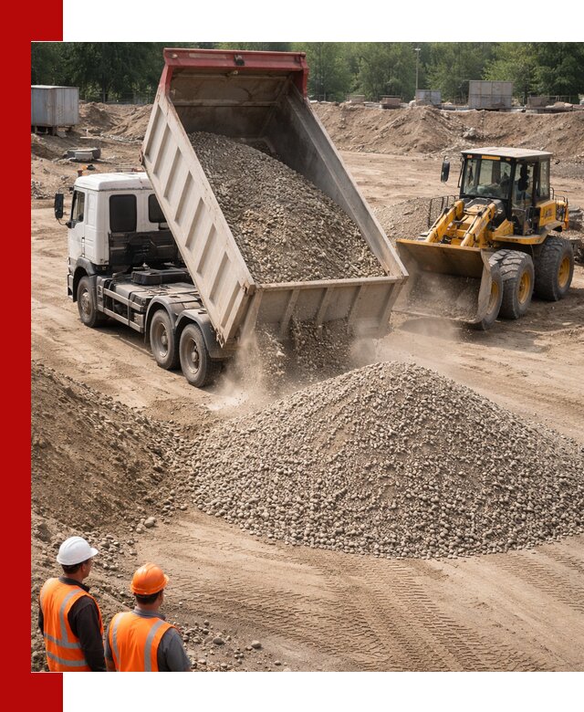 Щебень с песком (ЩГПС С2) с доставкой в Ухте