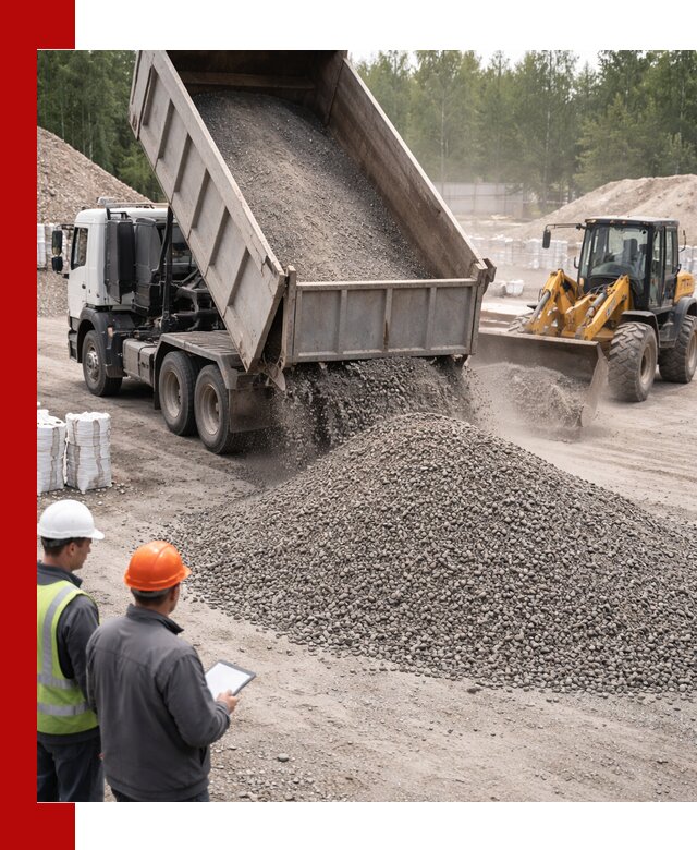 Доставка и продажа гранитного отсева 0-10 в Ухте