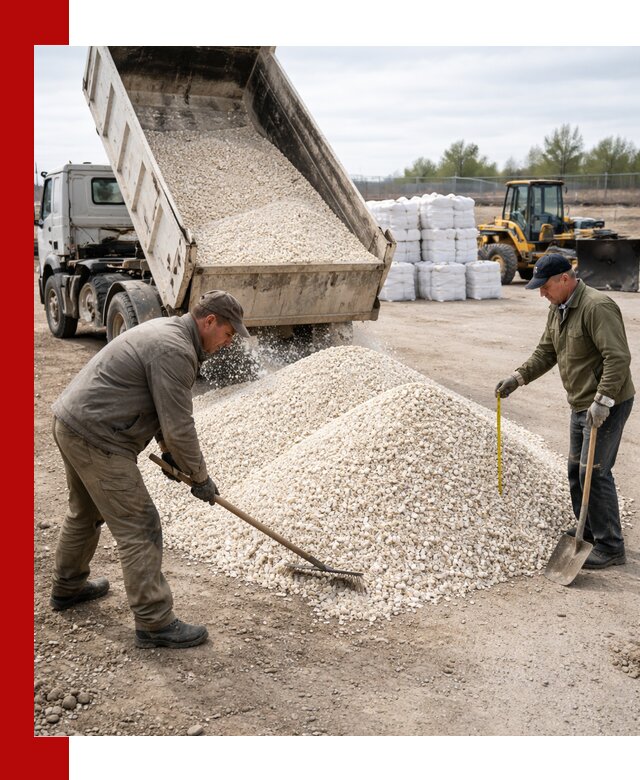 Мраморная крошка с доставкой и разгрузкой в Ухте