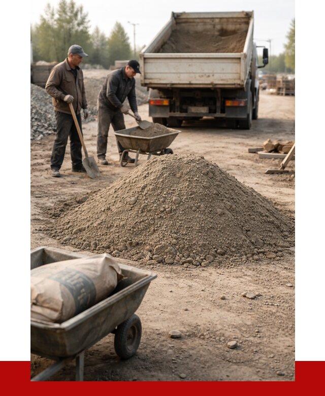 Цементно-песчаная смесь М150 в Ухте от 4759 р. | ПРОНЕРУДХта