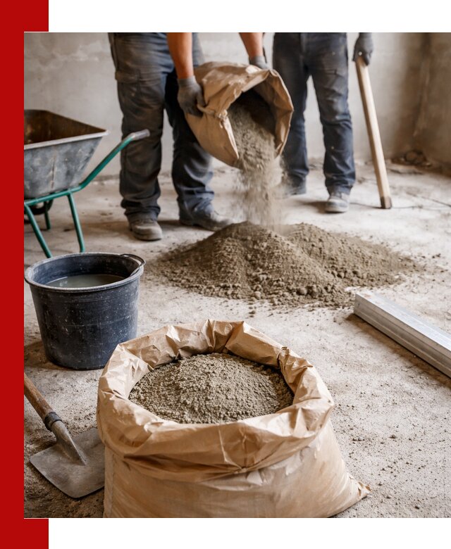 Доставка сухой смеси для стяжки в Ухте