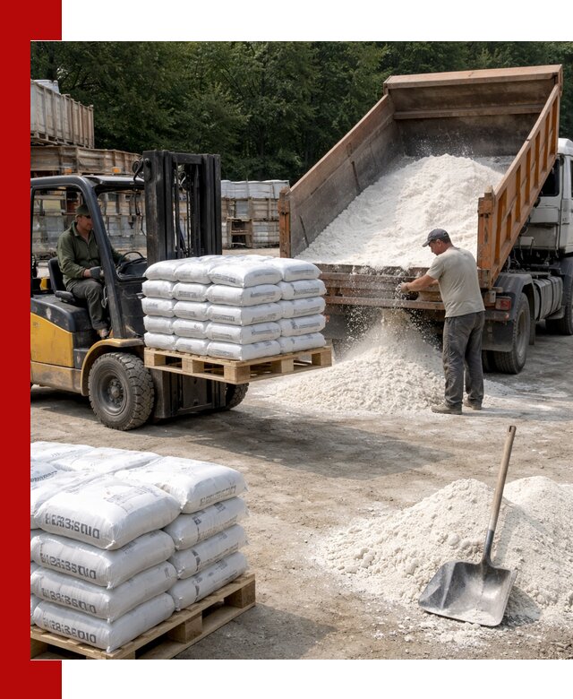 Доставка строительной извести оптом и в розницу в Ухте