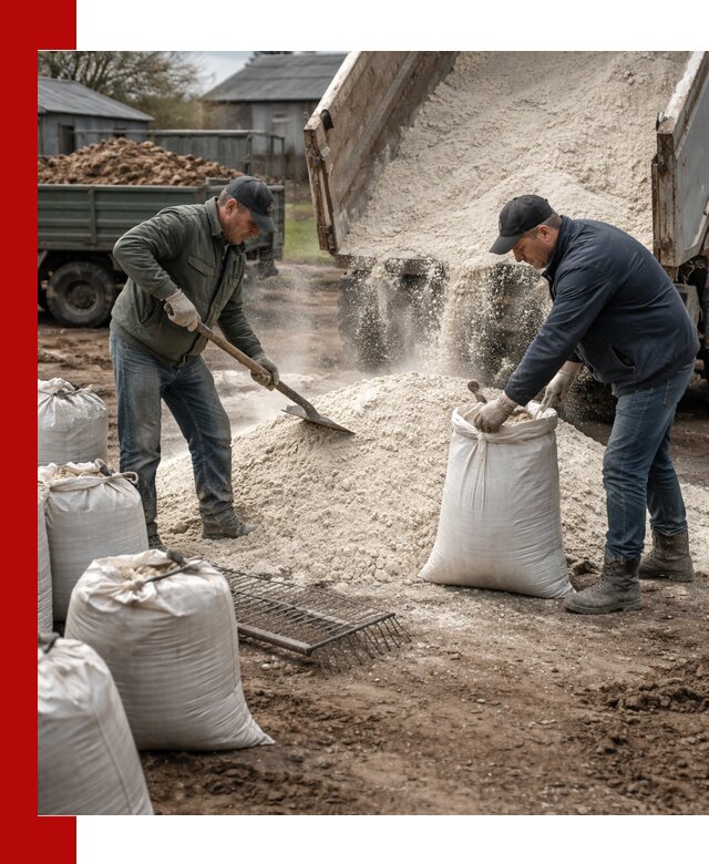 Доставка извести пушонки в Ухте оптом и мелким оптом