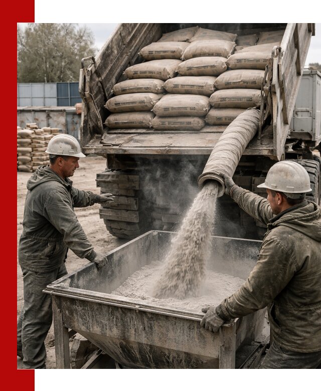 Доставка цемента М400 в Ухте оптом и в розницу