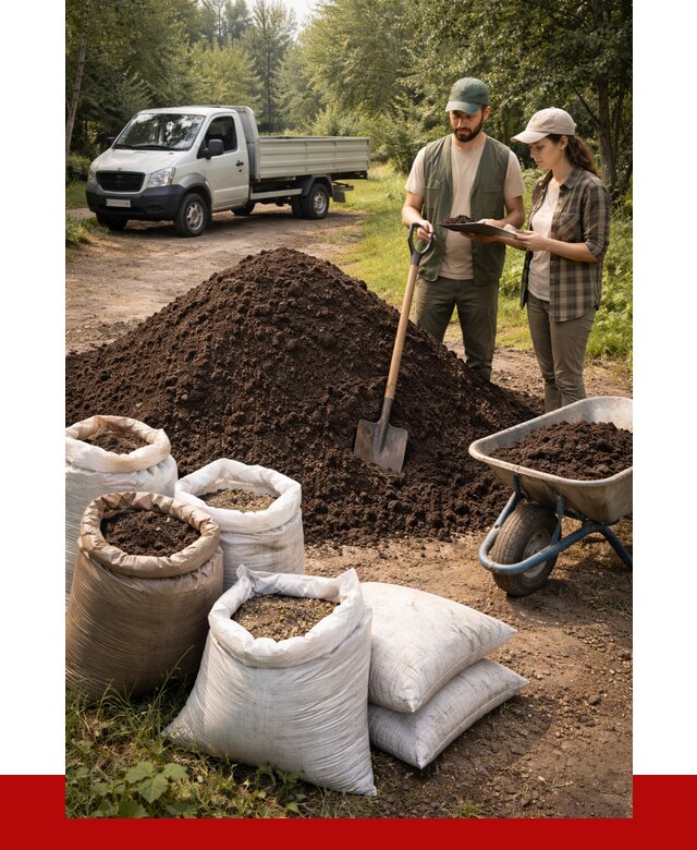 Купить грунт с доставкой в Ухте от 4556 р. за м3 | ПРОНЕРУДХта