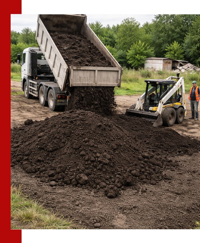 Поставка плодородной земли с доставкой самосвалом в Ухте