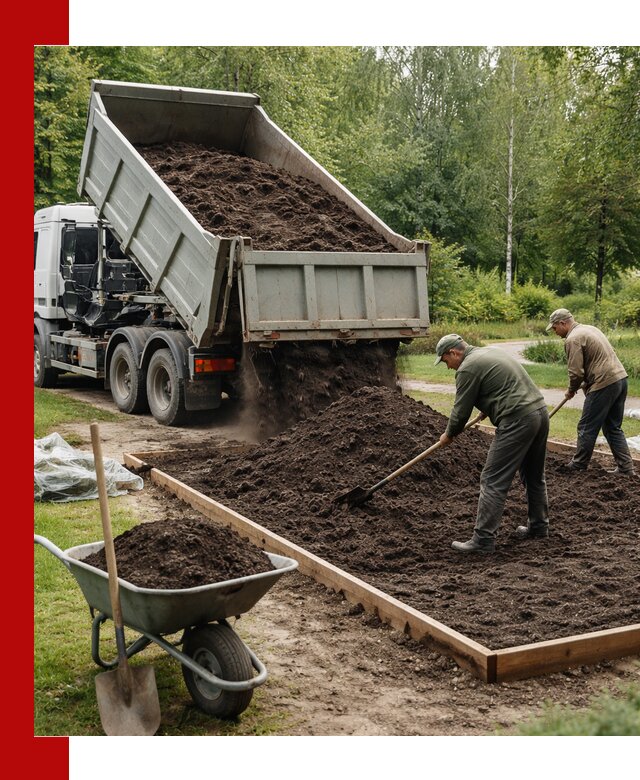 Доставка грунта для озеленения и благоустройства в Ухте