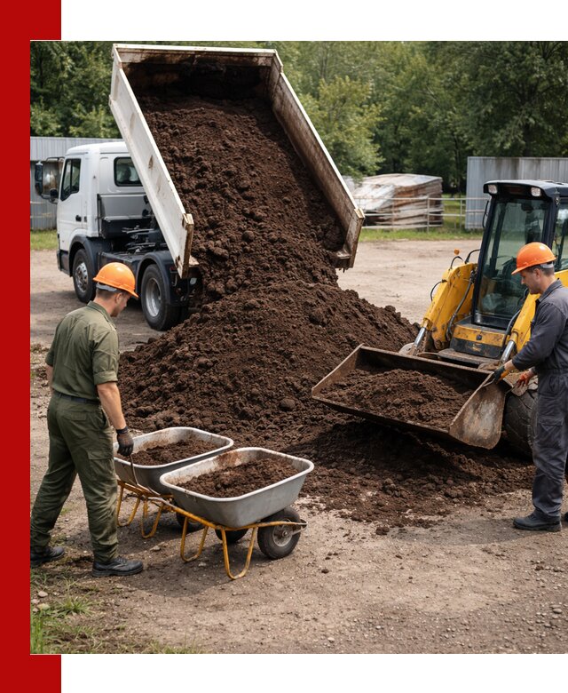 Доставка торфо-земляной смеси в Ухте для огорода и ландшафта