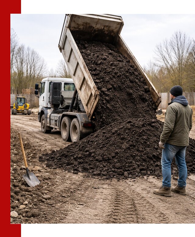 Доставка чернозема навалом в Ухте быстро и выгодно