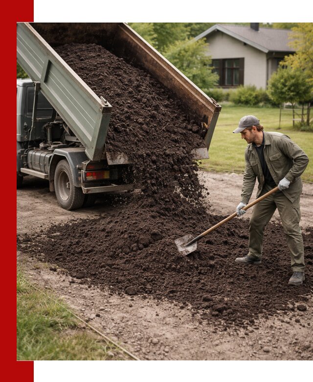 Чернозем для газона с доставкой в Ухте быстро и качественно