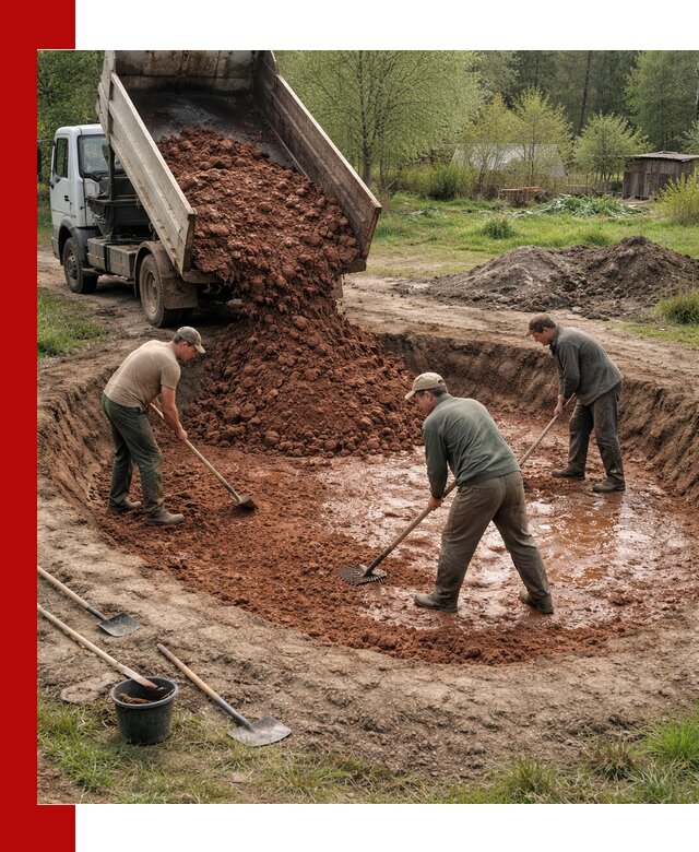 Купить качественную глину для пруда в Ухте