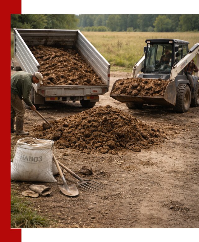 Доставка конского навоза в Ухте с разгрузкой и доставкой на объект