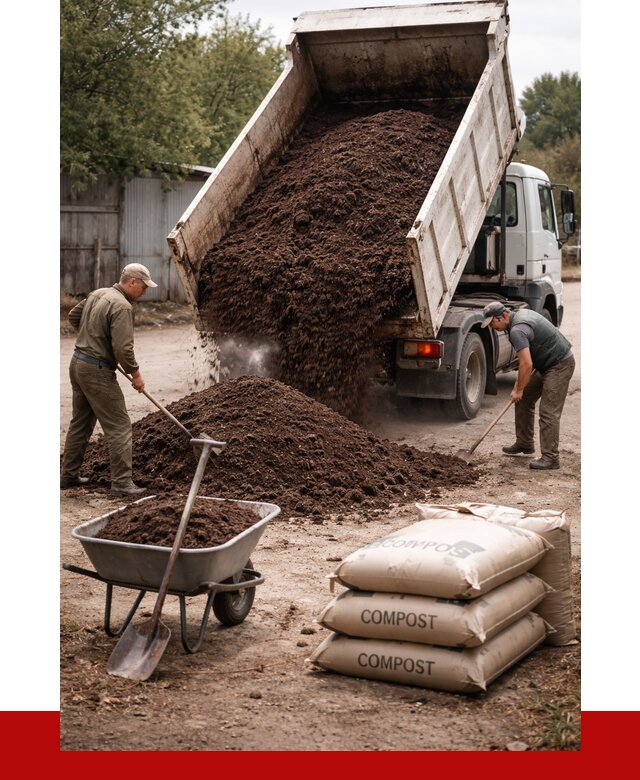 Купить компост в Ухте от 4253 р. за куб с доставкой | ПРОНЕРУДХта