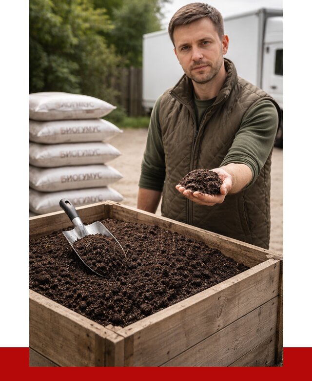 Купить биогумус в Ухте с доставкой от 8606 р. за куб | ПРОНЕРУДХта