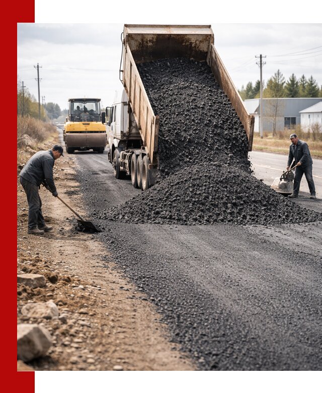 Асфальтовая крошка для дорог в Ухте — поставка и доставка