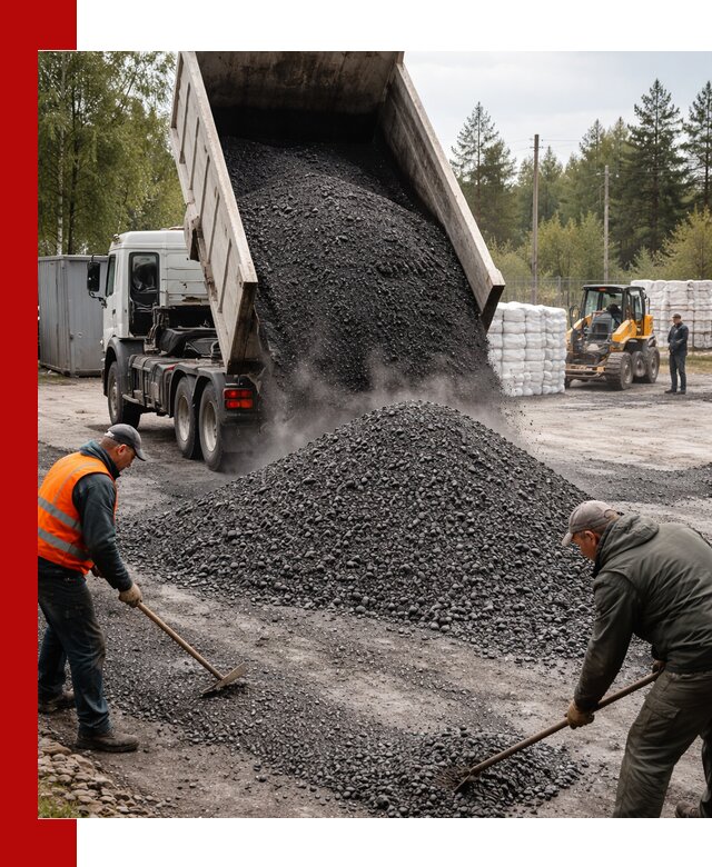 Доставка и продажа асфальтного гранулята в Ухте