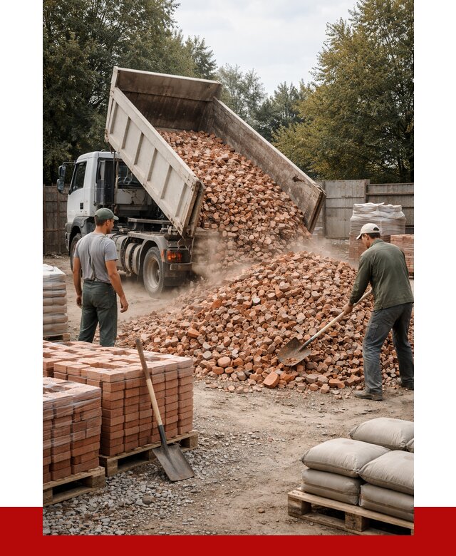 Бой кирпича в Ухте с доставкой от 4253 руб/куб | ПРОНЕРУДХта