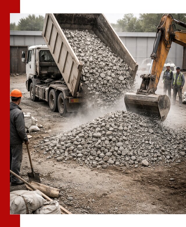 Доставка дробленого бетона в Ухте оптом и в розницу