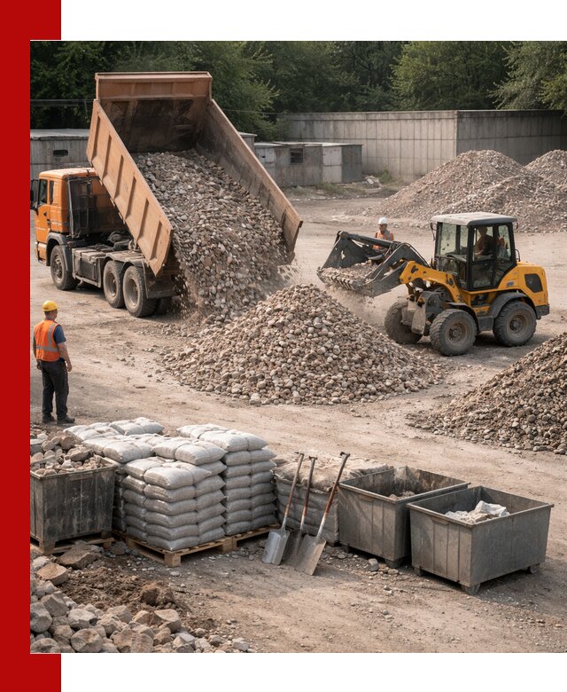 Вторичные материалы для отсыпки в Ухте — поставка и доставка