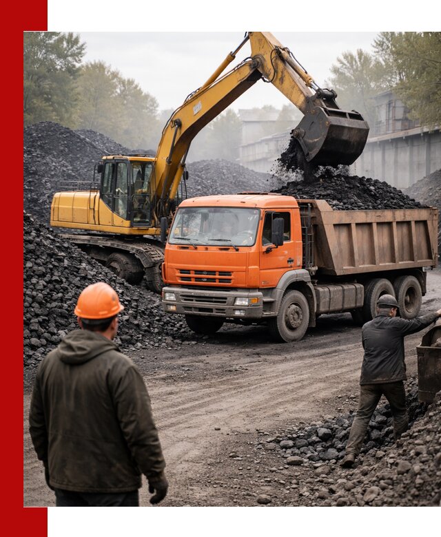 Доставка угля автотранспортом в Ухте быстро и выгодно