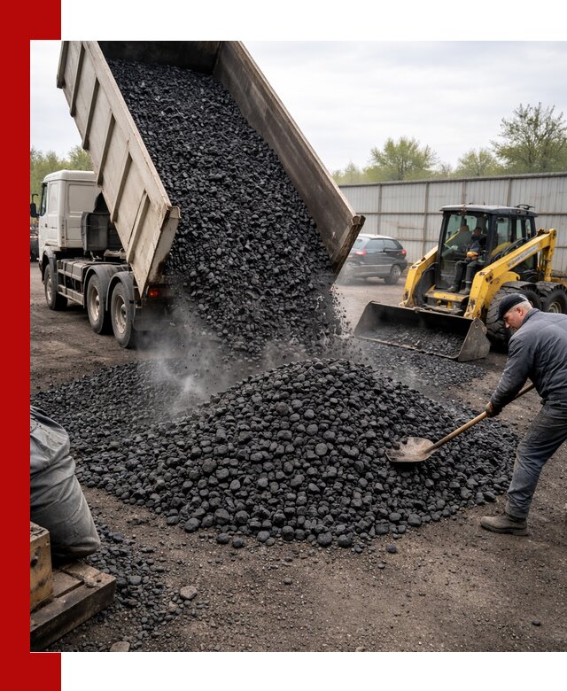 Доставка угля орех в Ухте оптом и в розницу